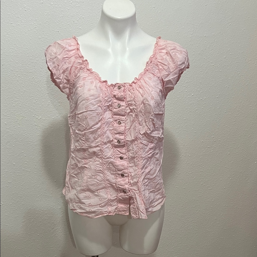 Gloria Vanderbilt Pink Shirt Sz PM